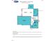 This floor plan displays the layout of a house, showing the arrangement of rooms and spaces at 674 Barbour Farm Ln, Four Oaks, NC 27524
