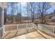 Spacious deck overlooks a wooded backyard at 8780 Old Nc 86, Chapel Hill, NC 27516