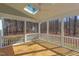 Screened porch with skylight and ceiling fan at 8780 Old Nc 86, Chapel Hill, NC 27516