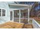 Screened porch with deck and wooded view at 8780 Old Nc 86, Chapel Hill, NC 27516
