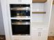 Stainless steel double wall oven and microwave combo at 81 Autumn Gate St, Pittsboro, NC 27312