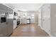 Spacious kitchen has stainless steel appliances, granite countertops, and plenty of storage at 98 Linda St, Princeton, NC 27569