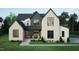 Charming two-story home with a brick facade and modern black frame windows at 3612 Bailey Meadows Drive Dr, Wake Forest, NC 27587