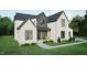 Charming two-story home with a brick facade and modern black frame windows at 3612 Bailey Meadows Drive Dr, Wake Forest, NC 27587