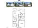 Floor plan showcasing layout of Cali 4 bed, 2 bath, 1 story home at 3604 Drafton Dr, Raleigh, NC 27610