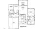 Detailed first floor plan showcasing the layout of rooms including the Primary suite, kitchen, and Gathering room at 2568 Lassiter Rd, Four Oaks, NC 27524
