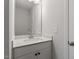Bathroom featuring a white vanity with white countertop and a modern faucet at 124 August Pond Way # 138, Raleigh, NC 27603
