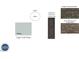 Sample of exterior color scheme includes siding, trim, shutters, stone, and shingles selections at 134 Black Walnut Dr # 205, Garner, NC 27529