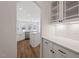Modern kitchen with stainless steel appliances and island at 134 Black Walnut Dr # 205, Garner, NC 27529