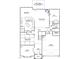 Detailed floor plan showcasing the layout of rooms in the home, including kitchen, dining, and bedrooms at 125 Bold Dr, Youngsville, NC 27596