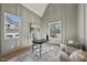 Charming home office with board and batten accent wall and natural light at 4800 Lakemont Dr, Raleigh, NC 27609