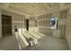 Unfinished living room featuring recessed lighting, natural light from windows, and decorative ceiling at 1101 Manchester, Raleigh, NC 27609