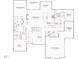 Detailed floor plan showcasing layout of rooms, including the kitchen, Gathering room, and bedrooms at 2812 Theresa Eileen Way, Raleigh, NC 27603