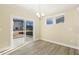 Breakfast nook with hardwood floors and sliding glass doors to patio at 18 Steppe Way, Garner, NC 27529