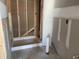 Unfinished bathroom with shower pan and plumbing installed at 367 W Amber Oak Dr # 53, Selma, NC 27576