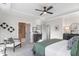 Primary bedroom with tray ceilings, decor, ensuite bathroom, and walk-in closet at 367 W Amber Oak Dr # 53, Selma, NC 27576