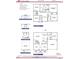 Floor plan layout of home with 5 bedrooms, 4 baths, 2 car garage with loft and dining areas at 135 Newport Lndg, Garner, NC 27529