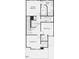 Second floor blueprint showing primary bedroom, bath, 2 bedrooms, bathroom and laundry at 136 Malbec Dr, Chapel Hill, NC 27516