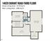 A detailed third floor floorplan showing the layout of the home including the flex room and recreation room at 14020 Durant Rd, Raleigh, NC 27614