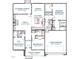 Detailed floor plan showcasing the layout of the house, including bedrooms, kitchen, and living areas at 5300 Pulley Town Rd, Zebulon, NC 27597