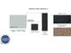 Exterior color scheme: Cape Cod Gray siding, Snow White trim, black door and shutters at 207 Chesapeake Commons Street # 80, Garner, NC 27529