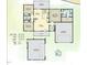 Detailed floor plan showcasing layout with bedrooms, bathrooms, kitchen, and garage dimensions at 21 Oakbridge Way, Pikeville, NC 27863