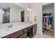 Bathroom with double vanity and walk-in shower at 71 Nolan Ct, Lillington, NC 27546