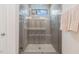 Large walk-in shower with built-in seat at 71 Nolan Ct, Lillington, NC 27546