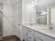 Bathroom boasts double vanity, and a large shower at 448 La Maison Ave # 19, Wendell, NC 27591