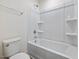 Simple bathroom with a toilet and bathtub at 448 La Maison Ave # 19, Wendell, NC 27591