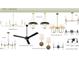 Selection of lighting fixtures, including chandeliers, sconces, and ceiling fans, for various rooms at 7208 Tanbark Way, Raleigh, NC 27615