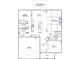 First floor plan showcasing kitchen, Gathering room and garage at 100 Bold Dr, Youngsville, NC 27596