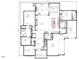 Detailed first-floor layout showing the kitchen, Gathering room, bedrooms, and garage at 126 Harvest Ln, Pittsboro, NC 27312