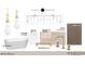 This design features a freestanding tub, and a variety of tile and finish options at 126 Harvest Ln, Pittsboro, NC 27312