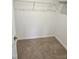 Empty walk-in closet with carpet, wire shelving, and plenty of storage space at 1343 Bessie Ct, Wake Forest, NC 27587