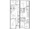 Detailed floor plan illustrating the layout of the house, including room dimensions at 1349 Bessie Ct, Wake Forest, NC 27587