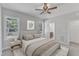 Main bedroom with ensuite bathroom and neutral decor at 119 Water Ave, Wake Forest, NC 27587
