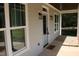 Front porch detail of charming craftsman home at 119 Water Ave, Wake Forest, NC 27587