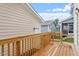 View of the deck and back exterior of the home at 9237 Kitchin Farms Way # 429, Wake Forest, NC 27587