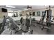 Community gym equipped with weights, treadmills, exercise bikes and mirrors at 129 Sturbridge Dr # 15, Clayton, NC 27520