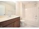 Bathroom with a vanity and a bathtub shower combo at 138 Abingdon Farms Dr, Selma, NC 27576