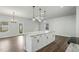 Kitchen island featuring marble countertop at 733 Portland Rose Dr, Knightdale, NC 27545