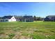 New home construction with sod lawn and other new homes in the neighborhood at 76 Abingdon Farms Dr, Selma, NC 27576