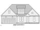 Detailed front elevation drawing showcasing the home's architectural design at 2316 Eagle Shot Ct # 21, Fuquay Varina, NC 27526