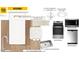 Kitchen design featuring white cabinetry, stainless steel appliances, modern faucet, and stylish countertop samples at 19 Longdale Dr, Graham, NC 27253
