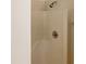 Clean bathroom with a shower stall and neutral-toned walls at 7220 Shellburne Dr, Raleigh, NC 27612