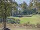 Scenic view of the golf course with lush green fairways and mature trees in the background at , Pittsboro, NC 27312