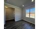 Bright, neutral bedroom featuring modern recessed lighting, wood flooring, and natural light at 17 S Mistflower St, Clayton, NC 27520