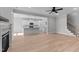 A great living space adjoins the kitchen and has a staircase to the second floor at 100 Carol Cir, Louisburg, NC 27549