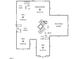 Detailed floor plan featuring multiple bedrooms, bathrooms, bonus room, and recreation room at 5406 Garrett Rd, Durham, NC 27707